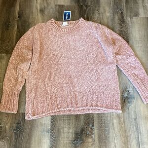 Cynthia Rowley Blush Crew Neck Sweater